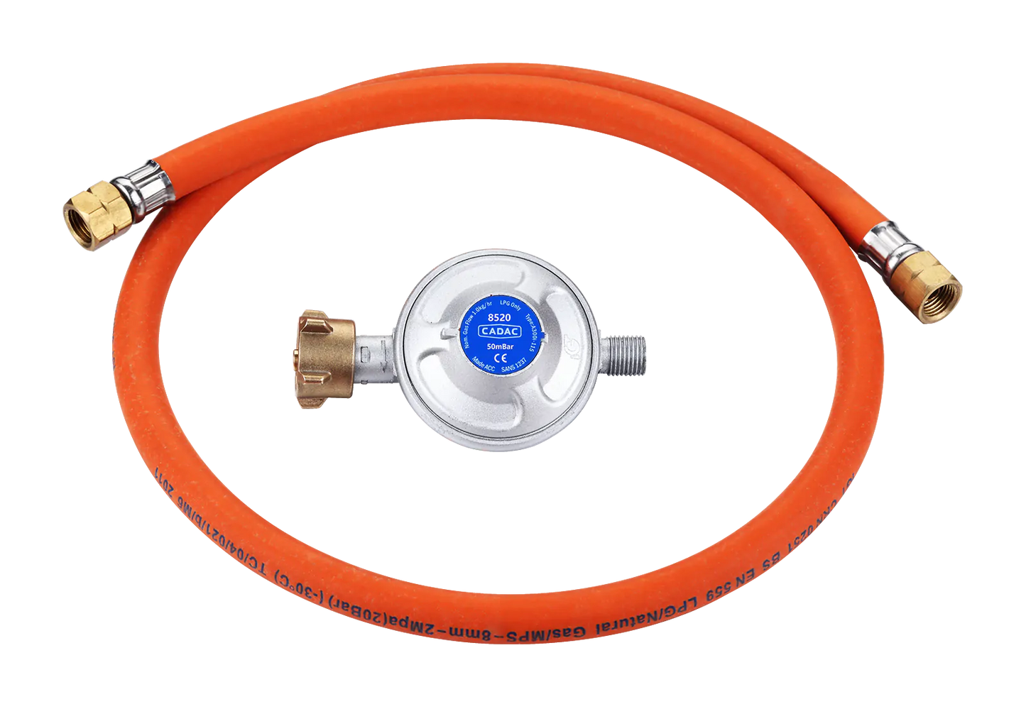 UNIVERSALREGLER 50MBAR Cadac für 2 Cook 3 Gasflasche