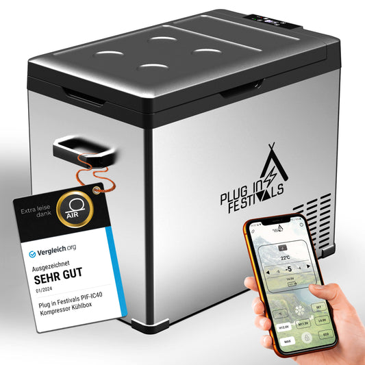 IceCube Plug-in Festivals Kompressorkühlbox mit App-Steuerung NEUE VERSION