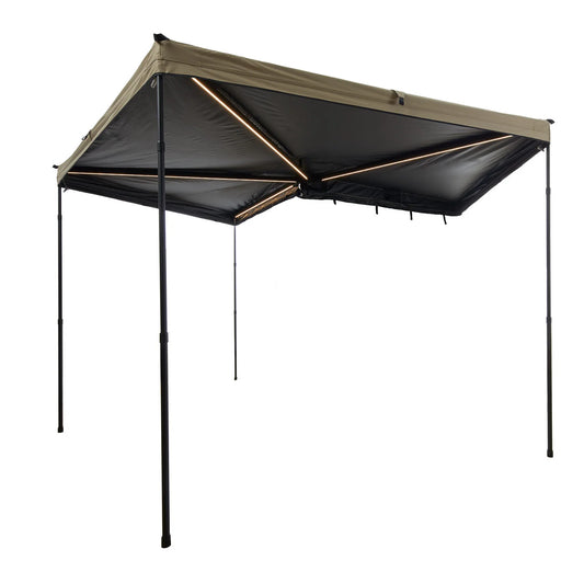 Auto Seitenmarkise 270° 2m sand Vickywood