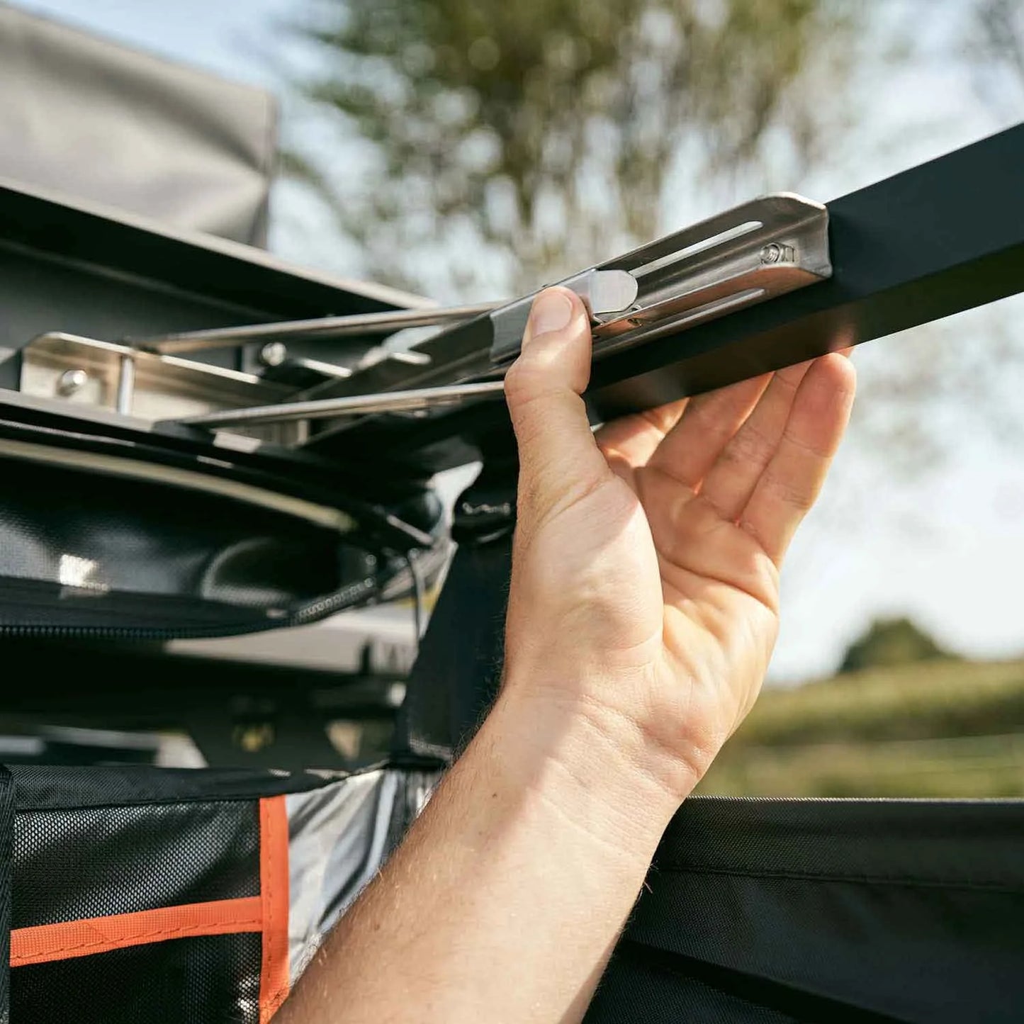 Duschzelt mit Regenhaube 100cm schwarz Vickywood