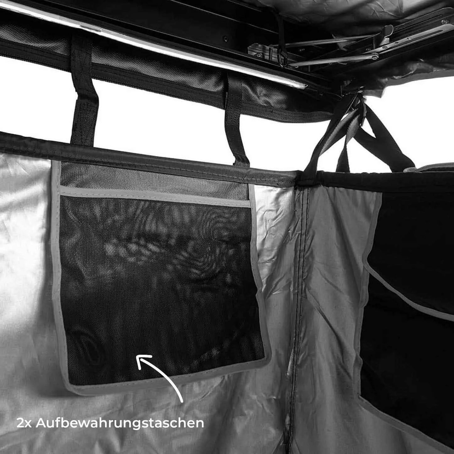 Duschzelt mit Regenhaube 100cm schwarz Vickywood