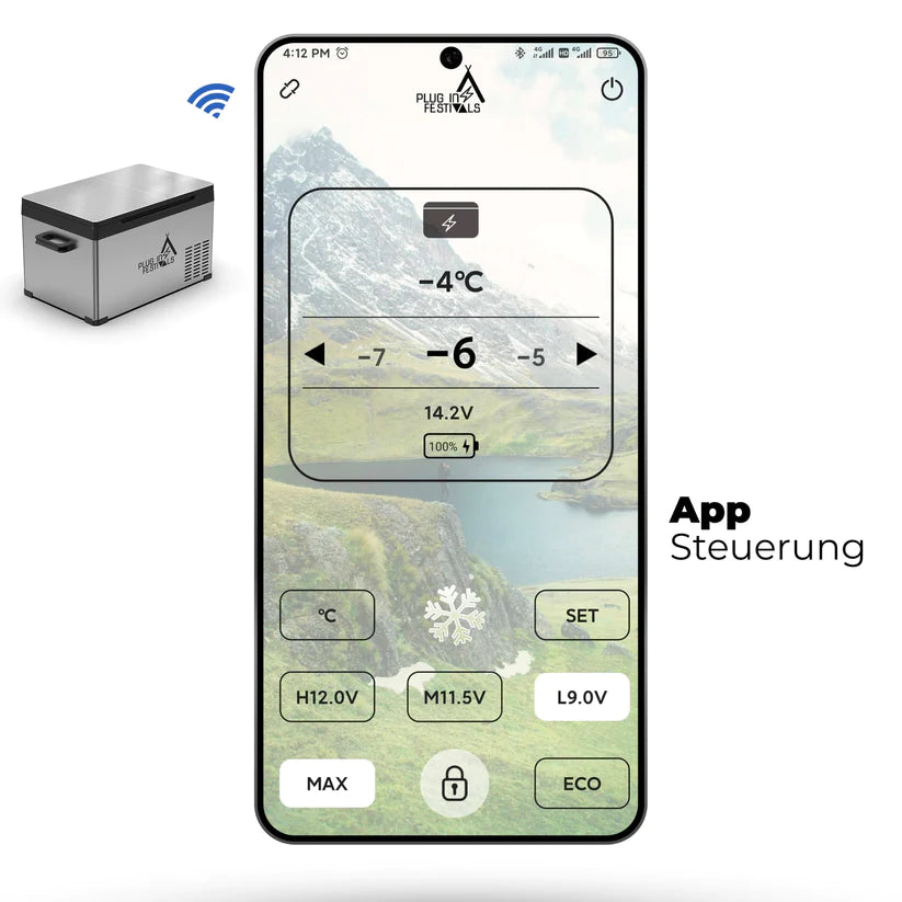 IceCube Plug-In Festivals Kompressorkühlbox und Akku